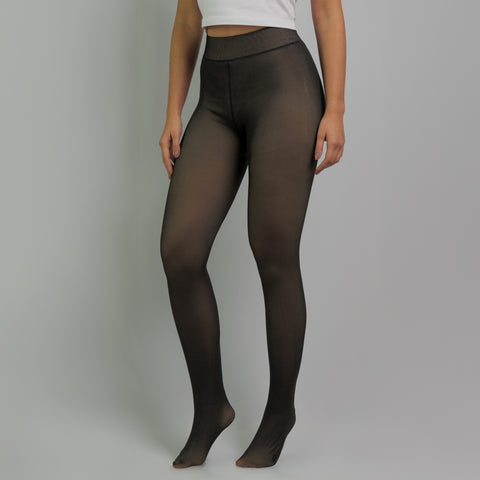 THERMO STRUMPFHOSE TRANSPARENT KAFFEE