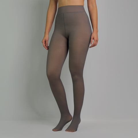 THERMO STRUMPFHOSE TRANSPARENT KAFFEE