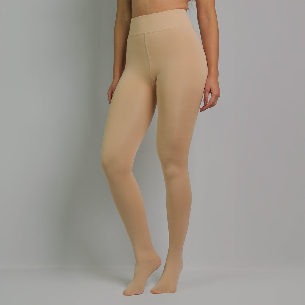 THERMO STRUMPFHOSE TRANSPARENT BEIGE